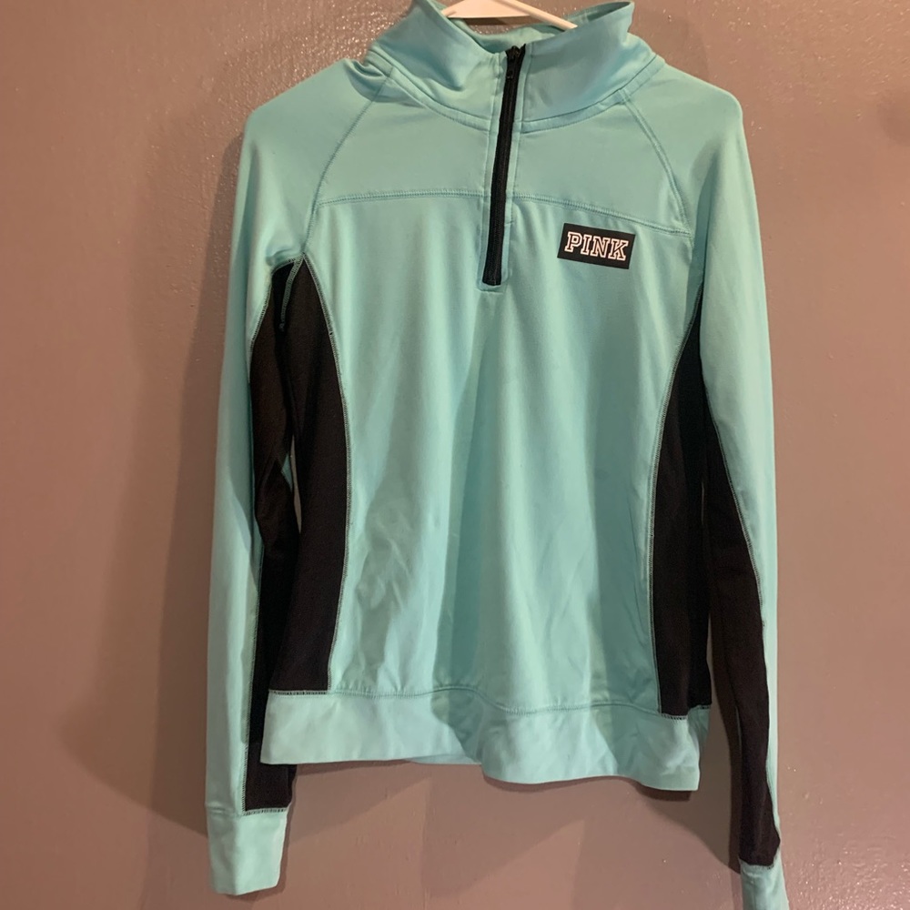 Pink vs half zip sweatshirt